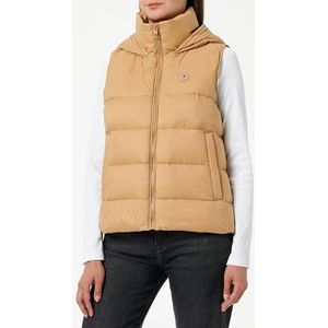 Tommy Hilfiger Dames LW Down Casual Vest WW0WW43582, Vest, Khaki, XXL, Kaki (Klassiek Kaki), XXL