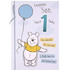 Leeftijd 1 Verjaardagskaart Voor Zoon Van Hallmark - Winnie-The-Pooh Design