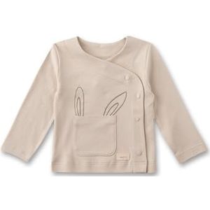 Sanetta Unisex Newborn wikkelshirt lange mouwen interlock 100% biologisch katoen, Frap, 68 cm