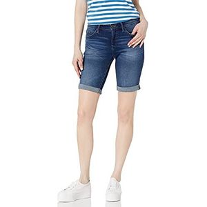 Tommy Hilfiger Denim shorts voor dames - jeansshorts met manchetten voor zomer en lente, Inkt, 30