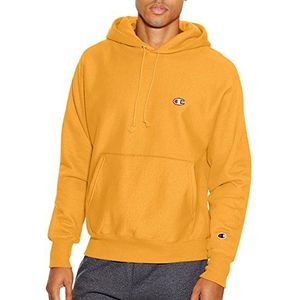 Champion Omgekeerde gebreide trui, linkerborst C trainingspak, ondoorzichtig voor heren, C Gold Logo/links op de borst C, L