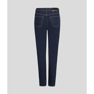 KARL LAGERFELD Klj Hr Tapered Denim Jeans voor dames, Rinse blue, 24W x 30L