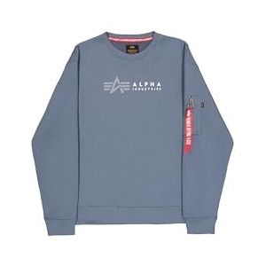 Alpha Industries - Alpha Label - Sweatshirt - Grijs - Katoen/Polyester