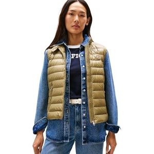 Tommy Hilfiger Vest voor dames, Khaki (Vintage Olijf), L