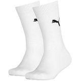 PUMA Clssc Sokken (set van 2) uniseks en jongens, Blanco (wit), 31-34