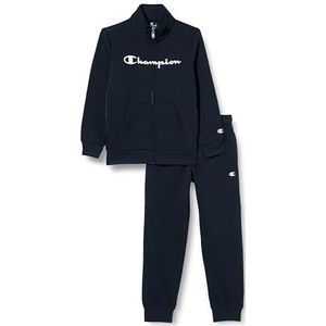 Champion Legacy Sweatsuits B-Tape Powerblend Terry Full Zip Sportpak Kinderen & Jongens, Blu Marino, 3-4 Jaar