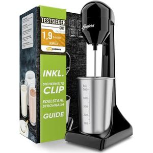 Liebfeld - Elektrische Shaker - Roestvrijstalen Beker - 500 ml - Eiwit- en Smoothiemaker