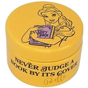 Disney Beauty And The Beast Keramische Trinket Box Rond - Trinket Box Met Deksel - 5.5x7.7cm Home Princess - Belle