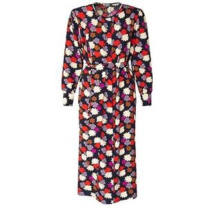 Seidensticker Dames regular fit blousejurk lange mouwen jurk, blauw, 38