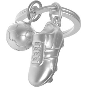 Metalmorphose MTM281-01 sleutelhanger voetbal, Chroom, 7,2 x 2.2, Schoen en voetbal