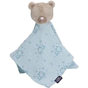 Sterntaler Baby Unisex knuffeldoek kleine beer - knuffeldoek baby, mousseline knuffeldoek - lichtturquoise