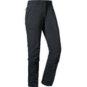 Schöffel Engadin1 Zip Off Damesbroek, comfortabele en elastische broek met afritsfunctie, verkoelende en sneldrogende outdoorbroek voor vrouwen