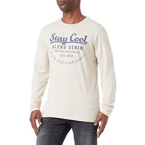 Blend Heren 20715279 T-shirt, 141107/Oyster Gray, S