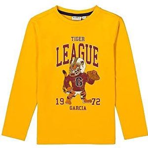 Garcia Kids T-shirt met lange mouwen voor jongens, herfstkleur, maat 92/98