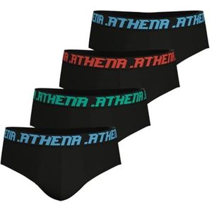 ATHENA - Slips - Zwart - Set van 4 - Katoen