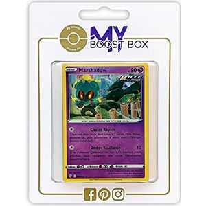 Marshadow 80/192 Holo Mille Poings Ultraboost X zwaard en schild 7 evoluties - set met 10 Franse Pokémonkaarten