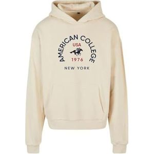 AMERICAN COLLEGE USA American College Sweatshirt met capuchon voor heren, Beige, M