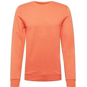 TOM TAILOR Uomini Basic sweatshirt met ronde hals 1030969, 11834 - Soft Peach Orange, XL