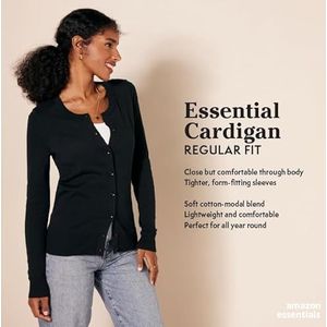 Amazon Essentials Women's Lichtgewicht vest met ronde hals (verkrijgbaar in grote maten), Donkergroen, M