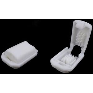 cyclingcolors 10 x eindstoppers, 11 x 16 mm, rond, kunststof, stopper, trekkoord, verstelbare sluiting, elastisch koord, schoenen, rugzakken, tent, camping, wit