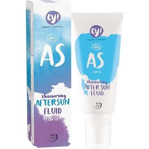Ey! Organic Cosmetics Shimmering Aftersun Spray SPF 10, veganistisch, zonder microplastic, natuurlijke cosmetica voor gezicht en lichaam, 1 verpakking (1 x 100 ml)