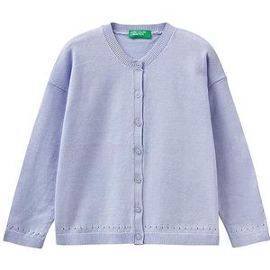 United Colors of Benetton Gebreid vest voor meisjes en meisjes, Paars 34 V, 12 Maanden