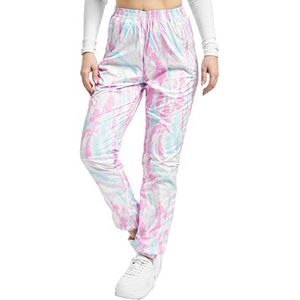 Urban Classics Sport-Hose Dames Tie Dye Track Broek Jurk, Aquablue/Roze, S