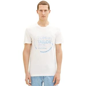 TOM TAILOR T-shirt Uomini 1036952,10332 - Off White,S