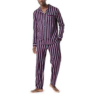 Schiesser Heren pyjama lange pyjamaset, lila, 56