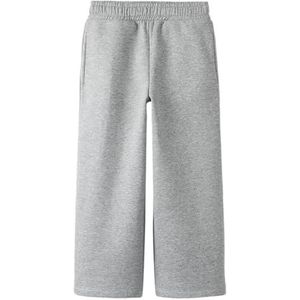 Name It - Nkmkalas Wide Pant - Gemengd Grijs - Broek - Kinderen