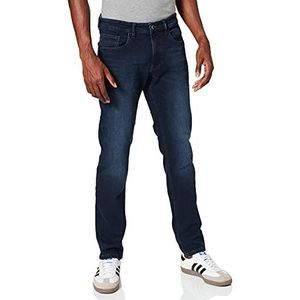 camel active Heren slim fit Madison Rechte Jeans, blauw, 34W / 30L