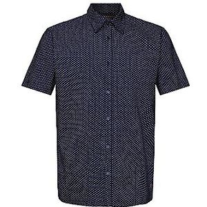 ESPRIT Button-down-overhemd met print, Donkerblauw, XS