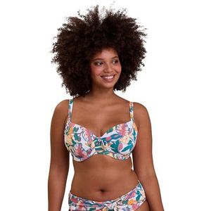 SANS COMPLEXE - Badpak met beugel en inlay-Fidji-wit, Witte exotische print, 80C
