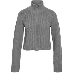 Noisy May - Dara - Cardigan - Cropped Fit - Hoge Hals - Lange Mouwen