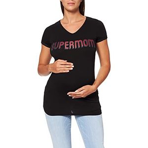 Supermom T-shirt voor dames, zwart (Black P090), XS