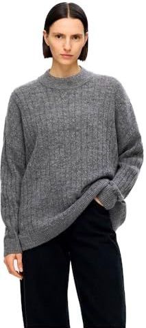 Gebreide Trui - Maline - Mélange - Losse Pasvorm - Lange Mouw