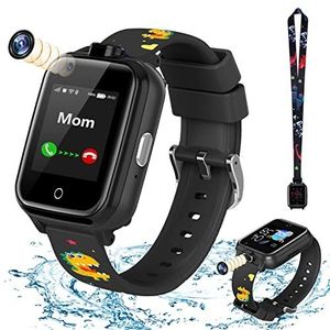 Smart Watch voor Kinderen, LiveGo 4G Secure Dual Camera Smart Watch, GPS-tracker SOS-Oproep voor Kinderen Studenten van 4-12 jaar Verjaardagscadeaus Schooldag