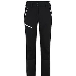 Ziener NOLANE Softshell Hybrid broek voor dames, skitour, winddicht, elastisch, functioneel, zwart, 36