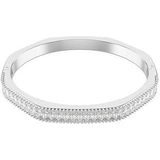 Swarovski Matrix Armband - Wit - Rodium - Baguette-slijpvorm