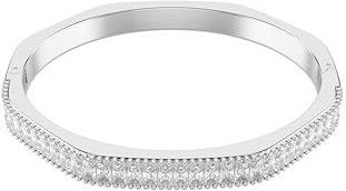 Swarovski Matrix Armband - Wit - Rodium - Baguette-slijpvorm