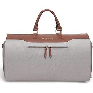 Modoker Carry on kledingtassen voor reizen, converteerbare kledingplunjezak met schouderriem voor mannen vrouwen - 2 in 1 hangende koffer pak reistassen, Karamel, Womens Garment Bag MODOKER Laptop