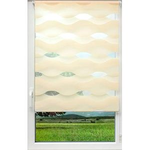 Sunlines as Klemmfix, crème, 100 x 150 dubbel rolgordijn, PES, 100 x 150 cm