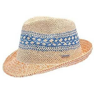 CHILLOUTS Latina hoed voor dames, blauw/oranje, S/M