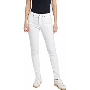 Replay Dames Luzien C-Stretch Jeans, 001 White, 3232, 001, wit, 32W x 32L