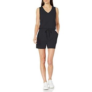 Amazon Essentials Women's Studio romper van fleece-badstof, Zwart, XXL