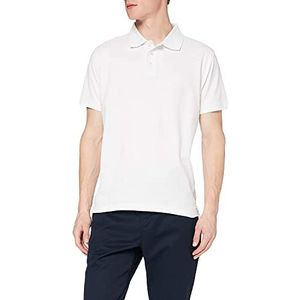 FM London (2-pack) Poloshirt voor heren | Katoenen stretch, getailleerde poloshirts, Wit, XL