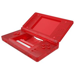 eXtremeRate Hoes Cover Knoppen Vervanging voor Nintendo DS Lite,Behuizingen Schaal Shell Buttons Kit voor Nintendo DS Lite NDSL (NIET Console)-Transparant Rood