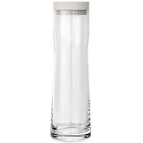blomus -SPLASH- Waterkaraf van glas, Moonbeam, 1 liter inhoud, siliconen/roestvrij stalen deksel, eenvoudig in gebruik, (H/B/D: 29,5 x 9 x 9 cm, kleur: Moonbeam, 63780)