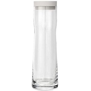 blomus -SPLASH- Waterkaraf van glas, Moonbeam, 1 liter inhoud, siliconen/roestvrij stalen deksel, eenvoudig in gebruik, (H/B/D: 29,5 x 9 x 9 cm,
