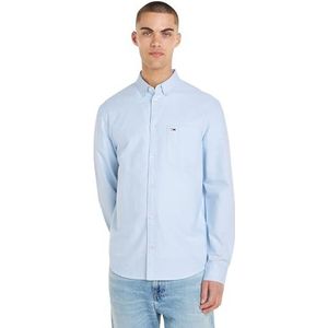 Tommy Jeans Heren TJM Reg Oxford Shirt Jurk, Chambray Blauw, XXS